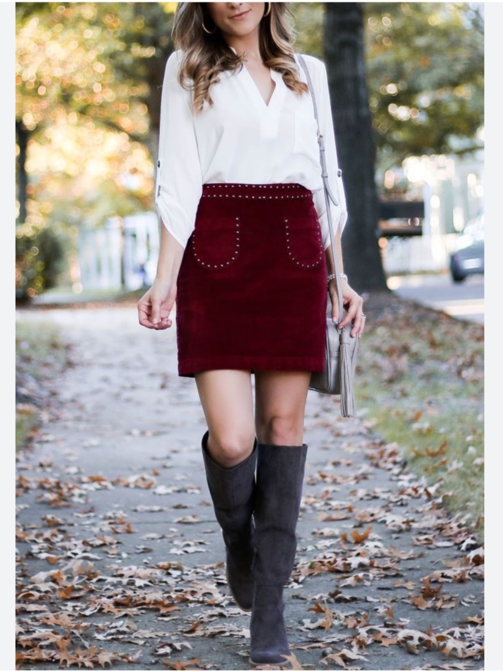 Mossimo retro studded mini skirt
